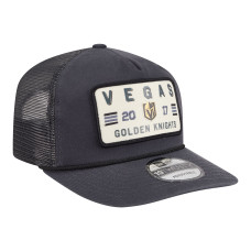 Бейсболка Vegas Golden Knights New Era Charcoal Washed Patch 19TWENTY Trucker