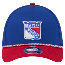 Бейсболка New York Rangers New Era Blue/Red 2-Tone Featherweight 39THIRTY A-Frame M-Crown