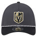 Бейсболка Vegas Golden Knights New Era Charcoal/Black 39THIRTY Two-Tone Featherweight M-Crown