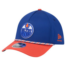 Бейсболка Edmonton Oilers New Era Royal/Orange 2-Tone Featherweight 39THIRTY A-Frame M-Crown