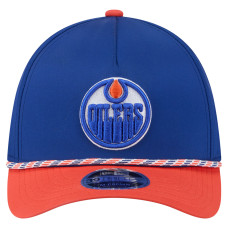 Бейсболка Edmonton Oilers New Era Royal/Orange 2-Tone Featherweight 39THIRTY A-Frame M-Crown