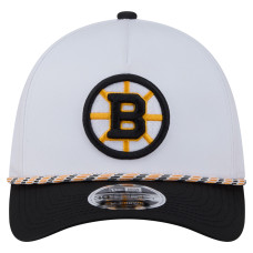 Бейсболка Boston Bruins New Era White/Black 2-Tone Featherweight 39THIRTY A-Frame M-Crown