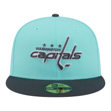 Бейсболка Washington Capitals New Era Turquoise/Charcoal Two-Tone Color Pack 59FIFTY