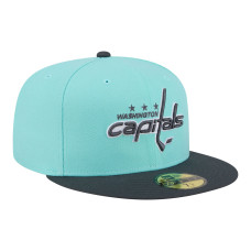 Бейсболка Washington Capitals New Era Turquoise/Charcoal Two-Tone Color Pack 59FIFTY