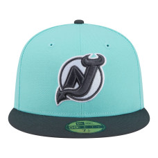Джерси New Devils New Era Turquoise/Charcoal Two-Tone Color Pack 59FIFTY Fitted Hat Джерси New Devils New Era Turquoise/Charcoal Two-Tone Color Pack 59FIFTY Fitted Hat