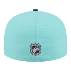 Бейсболка Seattle Kraken New Era Turquoise/Charcoal Two-Tone Color Pack 59FIFTY