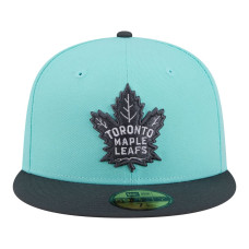 Бейсболка Toronto Maple Leafs New Era Two-Tone Color Pack 59FIFTY - Turquoise/Charcoal
