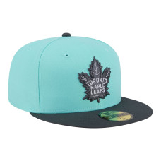 Бейсболка Toronto Maple Leafs New Era Two-Tone Color Pack 59FIFTY - Turquoise/Charcoal