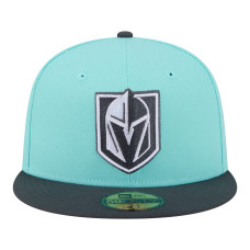 Бейсболка Vegas Golden Knights New Era Turquoise/Charcoal Two-Tone Color Pack 59FIFTY