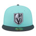 Бейсболка Vegas Golden Knights New Era Turquoise/Charcoal Two-Tone Color Pack 59FIFTY