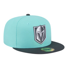 Бейсболка Vegas Golden Knights New Era Turquoise/Charcoal Two-Tone Color Pack 59FIFTY