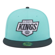 Бейсболка Los Angeles Kings New Era Turquoise/Charcoal Two-Tone Color Pack 59FIFTY Бейсболка Los Angeles Kings New Era Turquoise/Charcoal Two-Tone Color Pack 59FIFTY