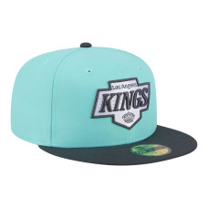 Бейсболка Los Angeles Kings New Era Turquoise/Charcoal Two-Tone Color Pack 59FIFTY Бейсболка Los Angeles Kings New Era Turquoise/Charcoal Two-Tone Color Pack 59FIFTY