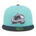 Бейсболка Colorado Avalanche New Era Turquoise/Charcoal Two-Tone Color Pack 59FIFTY