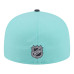 Бейсболка Colorado Avalanche New Era Turquoise/Charcoal Two-Tone Color Pack 59FIFTY