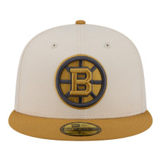 Бейсболка Boston Bruins New Era Cream/Tan Colorpack Two-Tone 59FIFTY