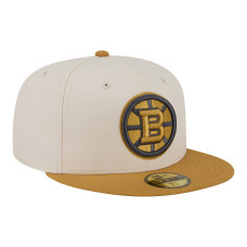Бейсболка Boston Bruins New Era Cream/Tan Colorpack Two-Tone 59FIFTY