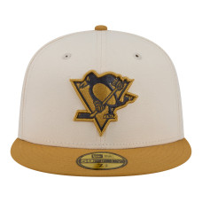 Бейсболка Pittsburgh Penguins New Era Cream/Tan Colorpack Two-Tone 59FIFTY Бейсболка Pittsburgh Penguins New Era Cream/Tan Colorpack Two-Tone 59FIFTY
