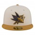 Бейсболка San Jose Sharks New Era Cream/Tan Colorpack Two-Tone 59FIFTY