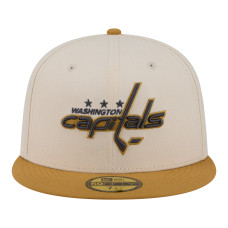 Бейсболка Washington Capitals New Era Cream/Tan Colorpack Two-Tone 59FIFTY