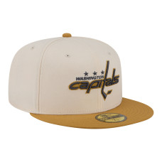 Бейсболка Washington Capitals New Era Cream/Tan Colorpack Two-Tone 59FIFTY
