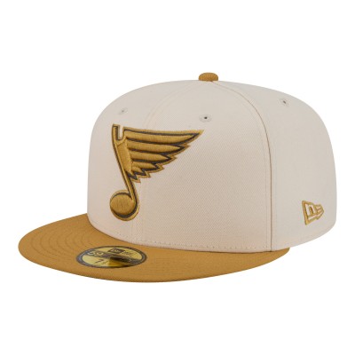 Бейсболка St. Louis Blues New Era Cream/Tan Colorpack Two-Tone 59FIFTY