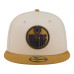 Бейсболка Edmonton Oilers New Era Cream/Tan Colorpack Two-Tone 59FIFTY