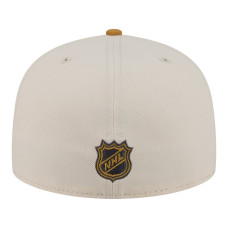 Бейсболка Edmonton Oilers New Era Cream/Tan Colorpack Two-Tone 59FIFTY