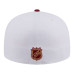 Бейсболка Colorado Avalanche New Era White/Burgundy Scripted 59FIFTY