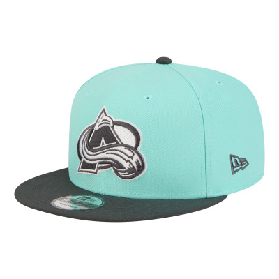 Бейсболка Colorado Avalanche New Era Turquoise/Charcoal Two-Tone Color Pack 9FIFTY Snapback