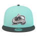 Бейсболка Colorado Avalanche New Era Turquoise/Charcoal Two-Tone Color Pack 9FIFTY Snapback