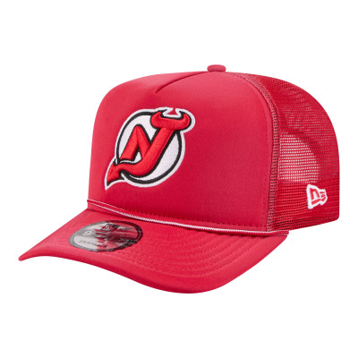 Джерси New Devils New Era Red Faded A-Frame 9FIFTY Trucker Snapback Hat