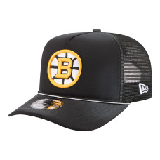 Бейсболка Boston Bruins New Era Black Faded A-Frame 9FIFTY Trucker
