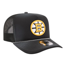 Бейсболка Boston Bruins New Era Black Faded A-Frame 9FIFTY Trucker