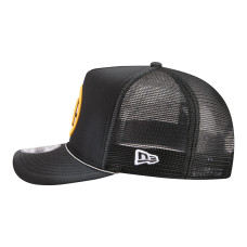 Бейсболка Boston Bruins New Era Black Faded A-Frame 9FIFTY Trucker