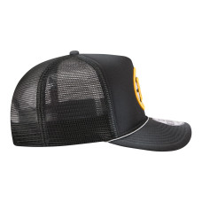 Бейсболка Boston Bruins New Era Black Faded A-Frame 9FIFTY Trucker