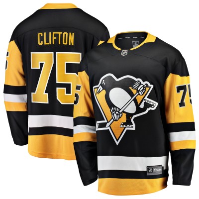 Игровая джерси Pittsburgh Penguins Connor Clifton Fanatics Black Home Breakaway