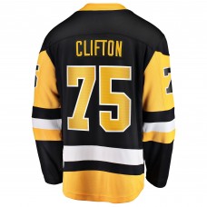 Игровая джерси Pittsburgh Penguins Connor Clifton Fanatics Black Home Breakaway