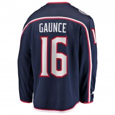 Джерси Columbus Blue Jackets Brendan Gaunce Fanatics Navy Home Breakaway
