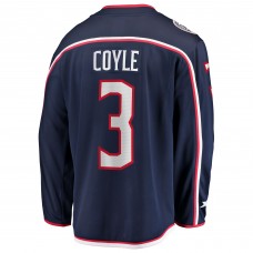 Джерси Columbus Blue Jackets Charlie Coyle Fanatics Navy Home Breakaway