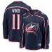 Джерси Columbus Blue Jackets Miles Wood Fanatics Navy Home Breakaway