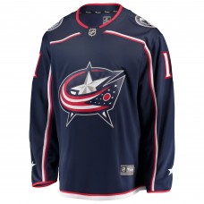 Джерси Columbus Blue Jackets Miles Wood Fanatics Navy Home Breakaway
