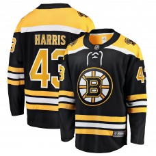 Игровая джерси Boston Bruins Jordan Harris Fanatics Black Home Breakaway