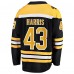 Игровая джерси Boston Bruins Jordan Harris Fanatics Black Home Breakaway