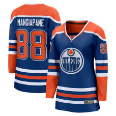 Женская джерси Edmonton Oilers Andrew Mangiapane Fanatics Royal Home Breakaway Женская джерси Edmonton Oilers Andrew Mangiapane Fanatics Royal Home Breakaway