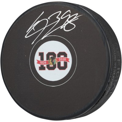 Шайба Connor Bedard Chicago Blackhawks Autographed Fanatics Authentic Centennial