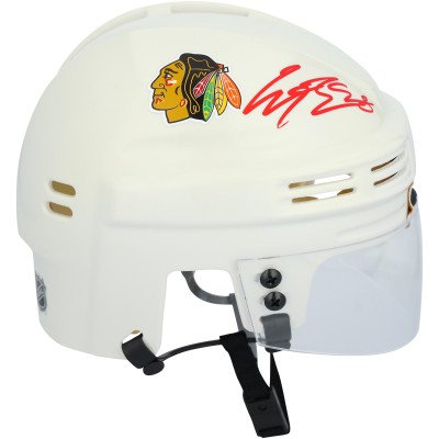 Connor Bedard Chicago Blackhawks Autographed Fanatics Authentic White Mini Helmet