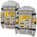 Кофта Подростковая Pittsburgh Penguins Mitchell & Ness Heather Gray Allover Print Fleece Crewneck