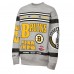 Кофта Подростковая Boston Bruins Mitchell & Ness Heather Gray Allover Print Fleece Crewneck