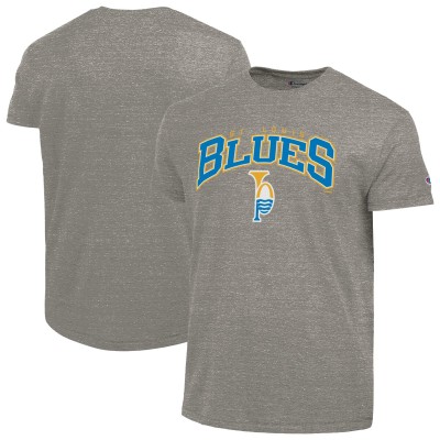 St. Louis Blues Champion Gray Tri-Blend T-Shirt